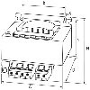 Transfo. cont. isol. MET 1000VA IN: 240-415VAC OUT: 110-110-20VAC