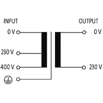 Transfo. cont. isol. MST 1000VA IN: 230/400VAC OUT: 230VAC-Lire la description