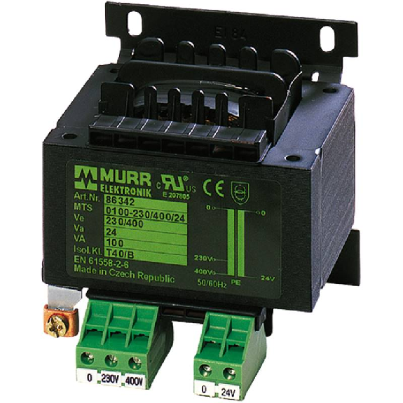 Transformateur monophasé de commande et d’isolement MTS 160VA IN: 230/400VAC OUT: 230VAC -86349 | MTS 0160-230-400/230-Lire la description