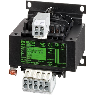 Transformateur de sécurité monophasé MTS 100VA IN: 230/400VAC ±15VAC OUT: 24VAC - 6686362 | MTS 0100-230-400±15V/24-Lire la description