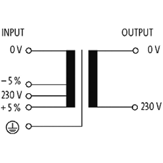 Transfo. cont. isol. MET 1500VA IN: 230VAC ± 5% OUT: 230VAC-Lire la description