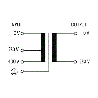 Transformateur monophasé de commande et d’isolement MST 630VA IN: 230/400VAC OUT: 230VAC - 86309 | MST 0630-230-400/230-Lire la description
