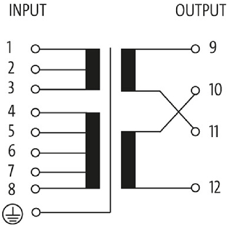 Transfo. cont. isol. MST 2500VA IN: 208-550VAC OUT:2x115VAC-Lire la description