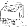 Transformateur de sécurité monophasé MTS 160VA IN: 230/400VAC OUT: 24VAC - 86343 | MTS 0160-230-400/24