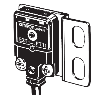 Equerre de fixation pour montage latéral de capteurs E3T-Lire la description