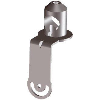 Equerre en L pour fixation sur tubes pour CLV62x, LECTOR62x-Lire la description