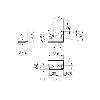 Equerre de fixation pour capteurs série 12, 34x20.6x26.6mm