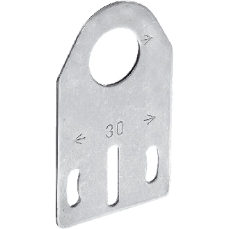 Équerre de fixation pour capteurs M18, forme droite inox 316L-Lire la description