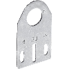 Équerre de fixation pour capteurs M18, forme droite inox 316L