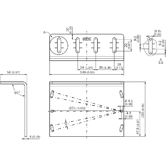 Équerre de fixation pour NCV50 / SPEETEC-Lire la description