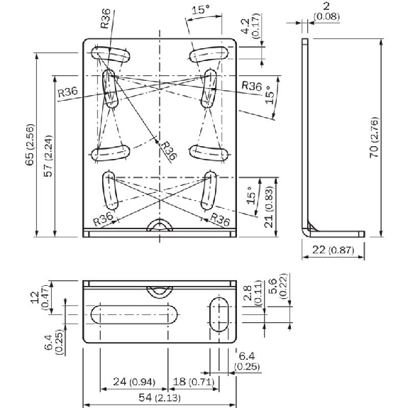Équerre de montage G10 latérale pour les versions G10 AC/DC-Lire la description