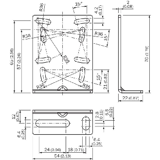 Équerre de montage G10 latérale pour les versions G10 AC/DC-Lire la description