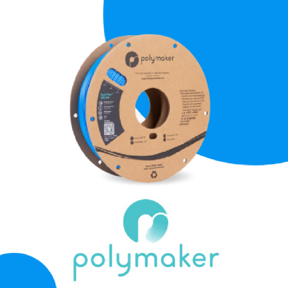 Filament PolyFlex TPU 95A 750g 1.75mm - Bleu-Lire la description