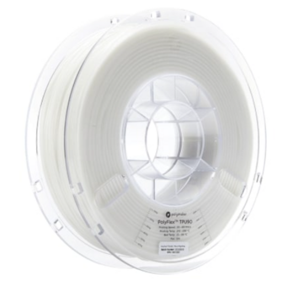 Filament PolyFlex TPU90 1.75mm 750g Blanc-Lire la description