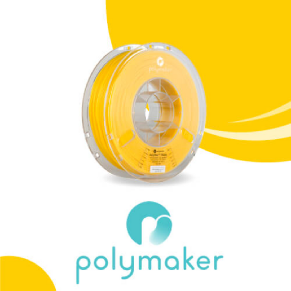Filament PolyFlex TPU 95A 750g 1.75mm - Jaune-Lire la description