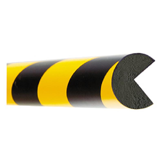 Mousse de protection anti-choc rond 40/40 magnétique jaune/noir lg1m-Lire la description