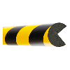 Mousse de protection anti-choc rond 40/40 magnétique jaune/noir lg1m