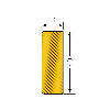 Mousse de protection Morion, Rect 40/11mm, Autocollant, lg 5m, J/N