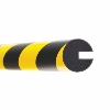 Mousse de protection Morion, Rond 40/40/8mm, Emboîtable, lg 1m, J/N