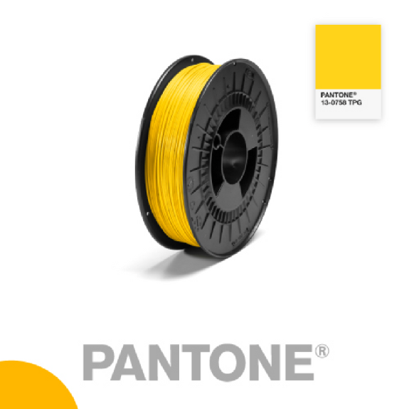 Pantone - PLA Jaune Soleil 750g - Filament 1.75mm-Lire la description