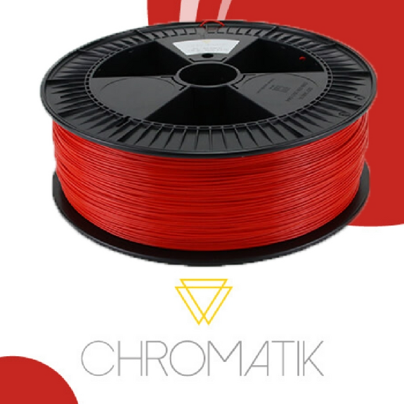 Chromatik - PLA Rouge Pompier 2300g - Filament 1.75mm-Lire la description