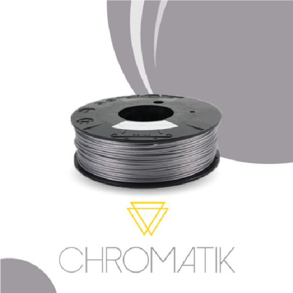 Chromatik - PLA Argent Perle 750g - Filament 1.75mm-Lire la description