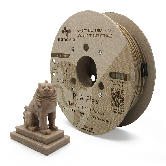 Filament Nanovia PLA Lin 0.5kg 1.75mm Noir-Lire la description