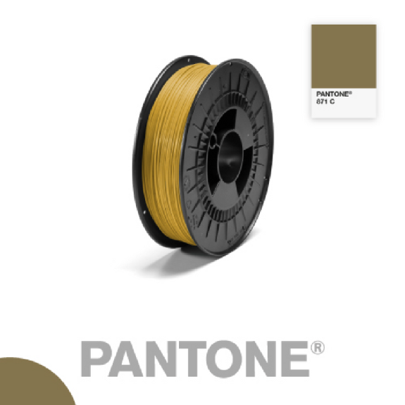 Pantone - PLA Or 750g - Filament 1.75mm-Lire la description