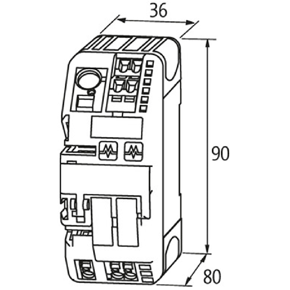 Disjoncteur intelligent 2 canaux 24VDC 1A, 2A, 3A, 4A-Lire la description