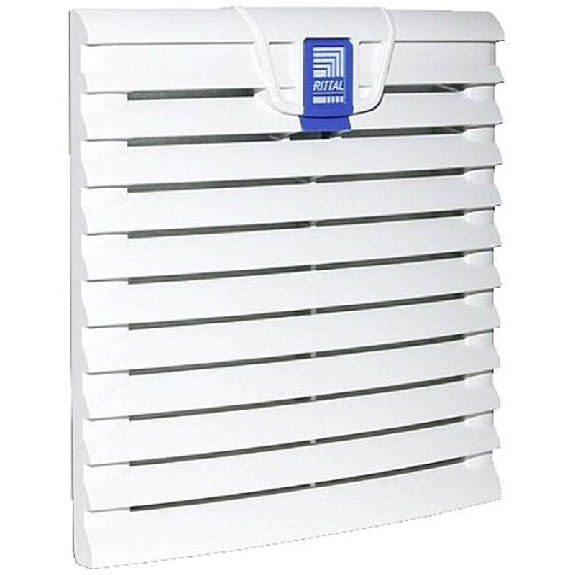 Filtre de sortie RAL 7035 204x204x24mm (LxHxP)-Lire la description