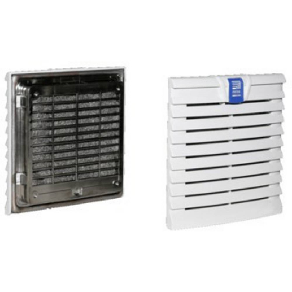 Filtre de sortie CEM RAL 7035 148,5x148,5x24mm (LxHxP) Filtre de sortie CEM RAL 7035 148,5x148,5x24mm (LxHxP)-Lire la description