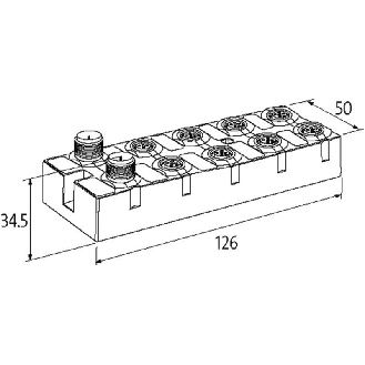 Cube67 Module compact d'E/S, IP67, DIO16 - 0.5 A (C) - 8× M12-Lire la description
