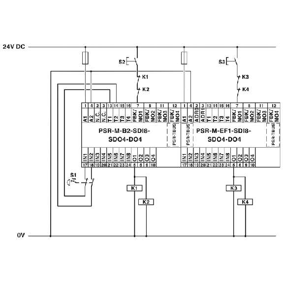 Module d'extension de sécurité avec 8 entrées et 4 sorties sécurisées Module d'extension de sécurité avec 8 entrées et 4 sorties sécurisées-Lire la description