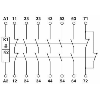 Module d'extension 5NO+1NF, bornes à vis-Lire la description