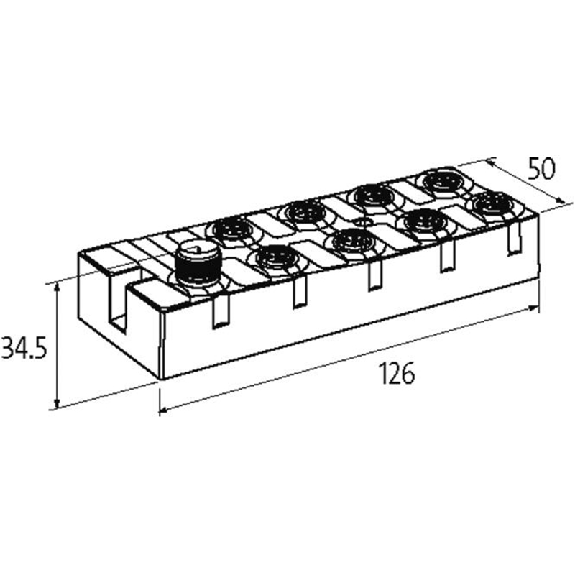 Cube67 Module compact d'E/S, IP67, Système Cube 6 pôles, DI16 C Cube67 Module compact d'E/S, IP67, Système Cube 6 pôles, DI16 C-Lire la description