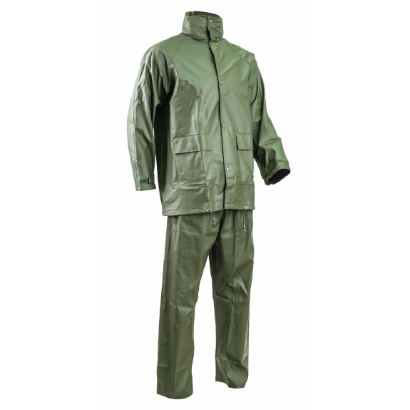 Coverguard - Ensemble de pluie PU et PVC Vert-Lire la description