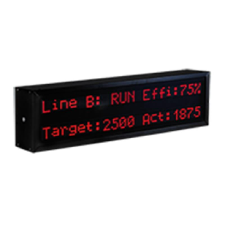 Afficheur alphanum. 1lx20c 50mm Ethernet 1 face IP65 HL 230VAC-Lire la description