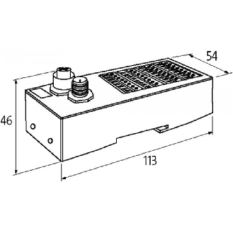 Cube 67 Module d'extension d'E/S, IP20, DIO8/DI8 - (E) TB-Rail-Lire la description