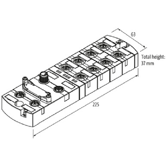 IMPACT67 Module PROFINET / IO-Link, PN DIO8 IOL8 M12L 5P-Lire la description