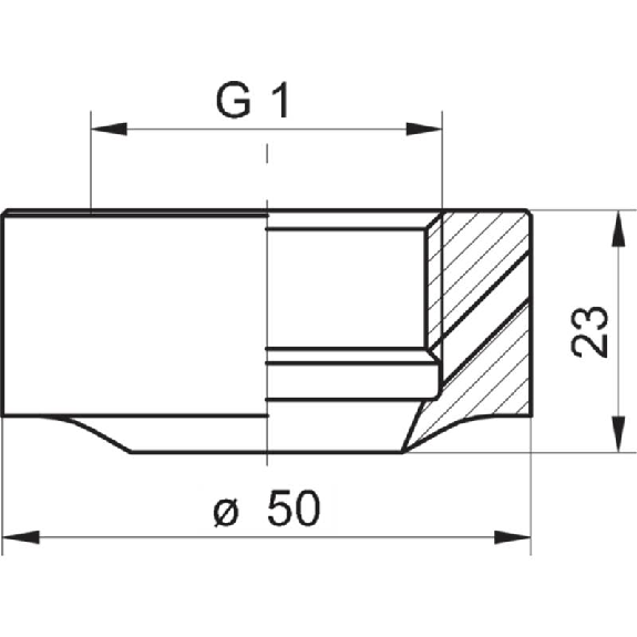 Manchon à souder Réservoir (BCID : W45) / G1B hygiénique (BCID : A04) Manchon à souder Réservoir (BCID : W45) / G1B hygiénique (BCID : A04)-Lire la description