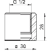Manchon à souder LBFS G½" AISI 304