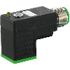 Adaptateur EV Forme C 8mm 24VAC/DC LED+ATP / M12A 3P arrière