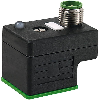 Adaptateur EV Forme A 18mm 24VAC/DC LED / M12 3P dessus