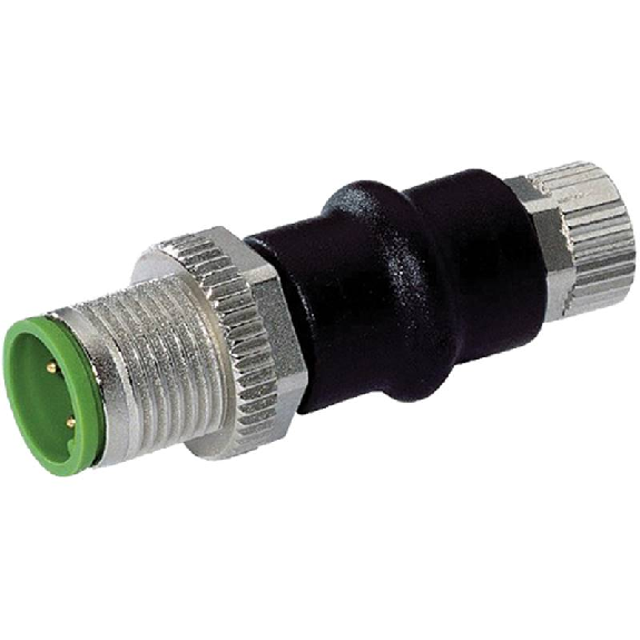 Adaptateur M12 Mâle Droit 3p/ M08 Fem Droit 3p-Lire la description