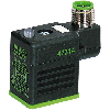Adaptateur EV Forme BI 11mm 24VAC/DC LED / M12 3P dessus