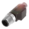 Adaptateur M08 Fem Droit 3p/M12 Mâle Droit 3p