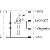 Adaptateur EV Forme A 18mm 24VAC/DC LED / M12 4P arrière