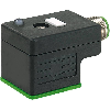 Adaptateur EV Forme A 18mm 24VAC/DC LED / M12 4P arrière