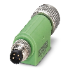 Adaptateur, du connecteur mâle M8 sur connecteur femelle M12, 4 pôles