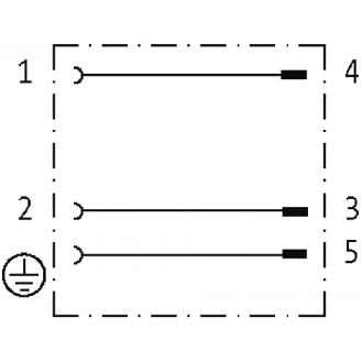 Adaptateur EV Forme BI 11mm 125VAC/DC / M12A Mâle 3P arrière-Lire la description